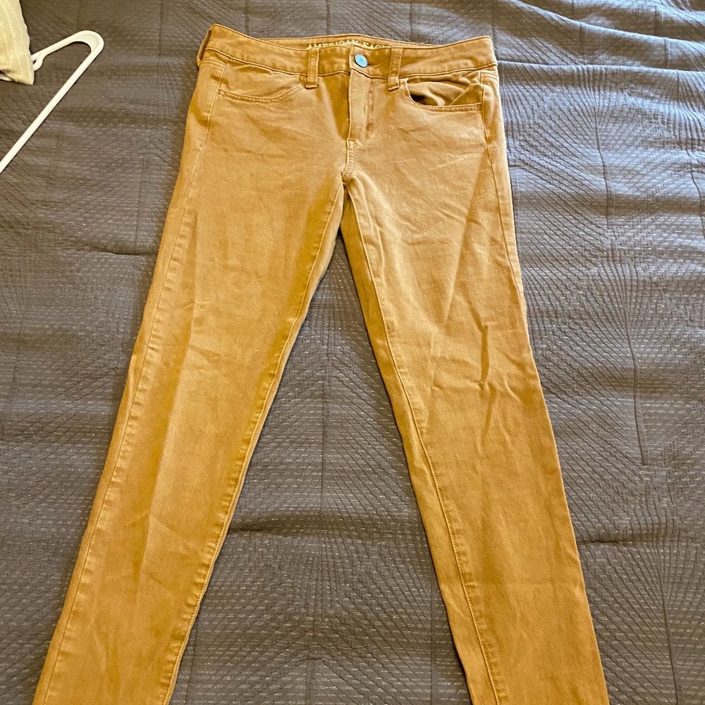 Brown American Eagle Jeggings